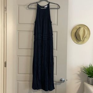 Current Air Navy Blue Midi Dress